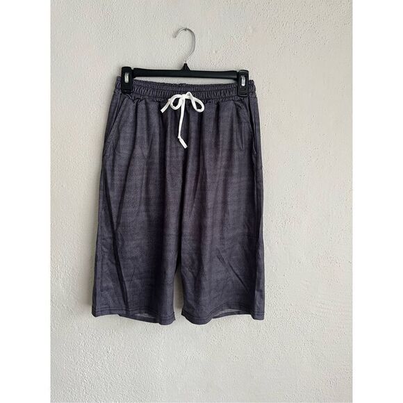 Pixie Lady Woman Charcoal Drawstring Bermuda Short, Size M - Picture 1 of 7